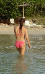 walking back to shore