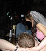 About to do a body shot at her bachelorette party...