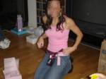 She got "crotchless" panties as a gift... She got "crotchless" panties as a gift...