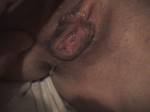 Dripping down the crack of her ass