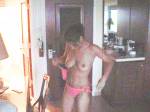 Taking off bikini Taking off bikini