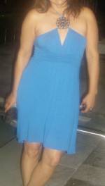 Dressed in blue