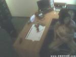 Office Security Cam - Latina Babe