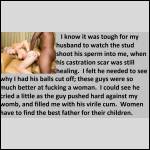 Women have to find the best father for their children.