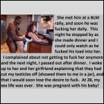 She met him at a BLM rally.