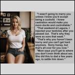 "Mom says you won't even think about sex after awhile."