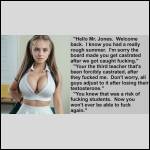 The college force him to get castrated, to keep his job.