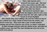 "Tim started licking the jism out of her well worn pussy!"