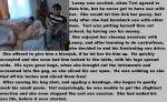 He was sobbing as she tied off his testes and sliced them free!
