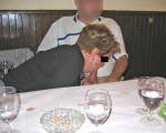 pipe au restau avec un admirateur