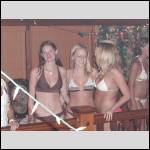 teen daughters and friend ready for bikini contest