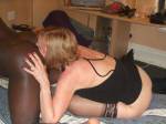 A bland wife cleaning the black man's shit hole. A bland wife cleaning the black man's shit hole.