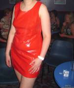 Red Vinyl Dress