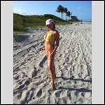 she loves showing off at the beach