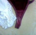 Lover's cum in wife's panties