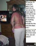 but not on the beach