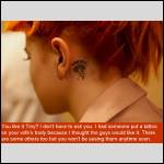 Her new tattoo