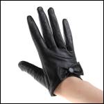 4) Sexy leather gloves