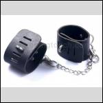 2) Leather hand cuffs