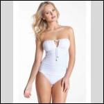 Beth was wearing a white swimsuit similar to this one.