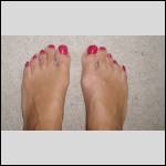 Toes painted