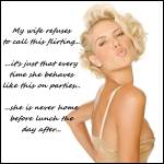 she is a flirt...