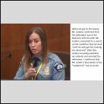 Officers testimony