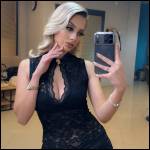 My girlfriend's breasts are bursting out in her black dress - #1988003-2