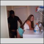 in the laundry room