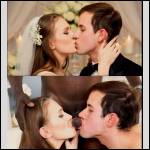 The bride’s kiss, followed by the Lord’s kiss
