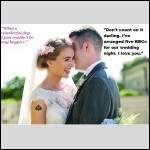 shortly after the wedding ceremony